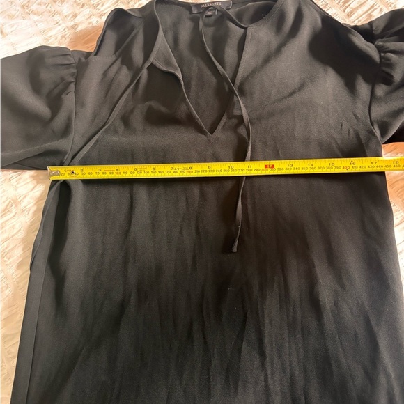 All Saints Black Sheath Dress with Bishop Sleeves - Picture 10 of 12